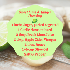 Sweet Lime Ginger Salad Dressing