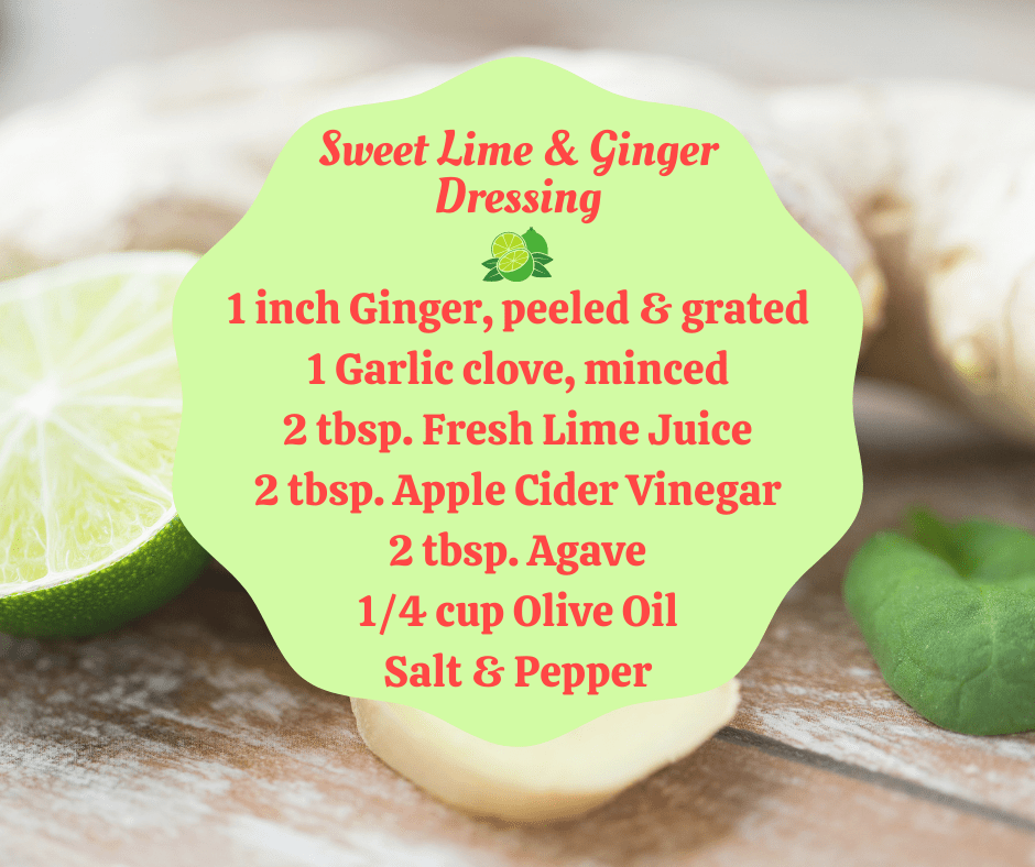Sweet Lime Ginger Salad Dressing