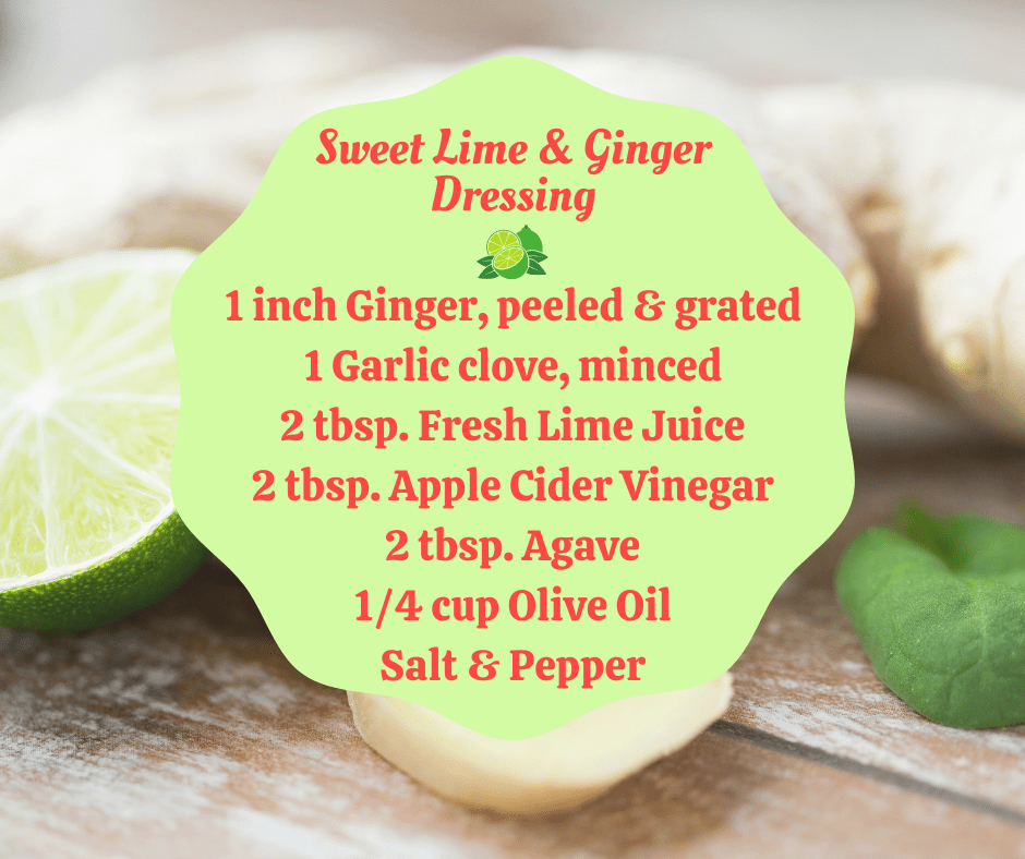 lime and ginger Salad dressing