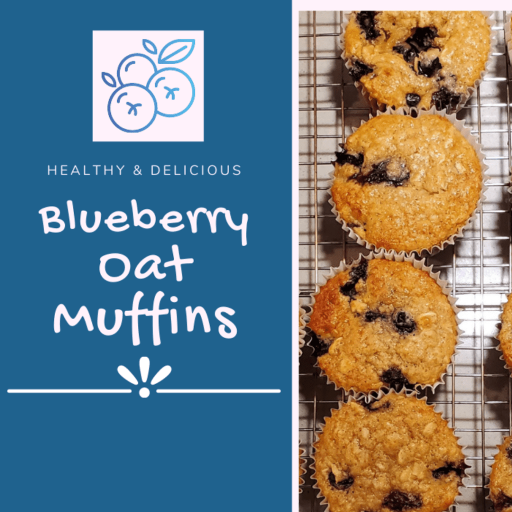 blueberry oat muffins