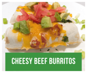 Cheesey Beef Burritos