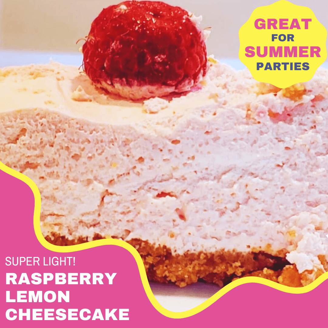 cheesecake, raspberry, light, lemon, summer dessert, dessert