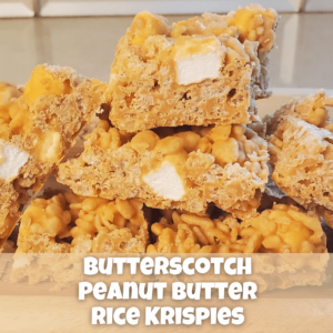 Butterscotch peanut butter rice krispies