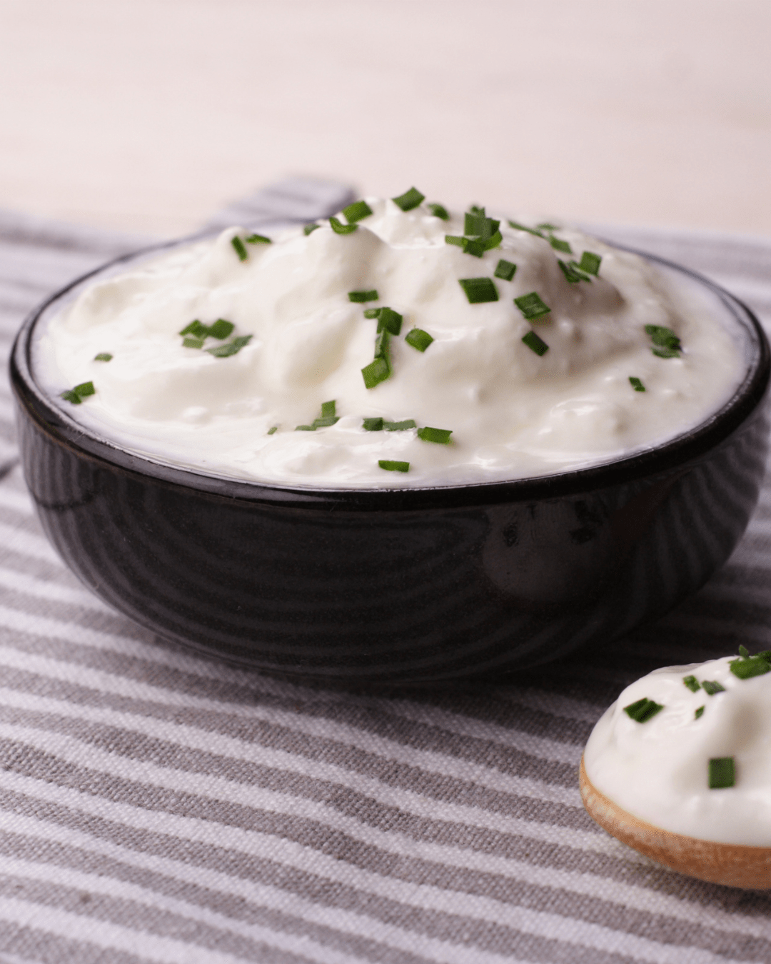 Gin spiked sour cream